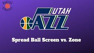 Utah Jazz - Spread Ball Screen vs. Zone