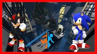 Shadow and Sonic play Portal 2!