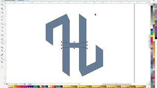 How to make  HZ logo  design in coreldraw   Hasnain Graphics mp4