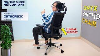 The Sleep Company Onyx Ortho Chair Unboxing Installation & Review | Best Orthopedic Chair India