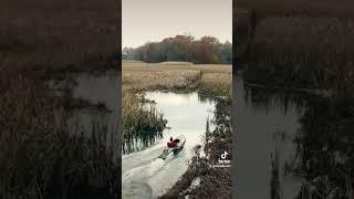 Mokai cruising through the marsh #tinyboat #boats #fishing #hunting