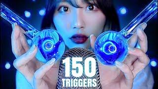 ASMR｜飽き性の人向け！10分で150種類の音【150＋Triggers】