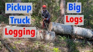 Logging Big Timber w Ford F250 Super Duty Skidder Yarder