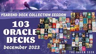 2023 ORACLE DECK COLLECTION - Show and tell of my 103 oracle decks! 🩵