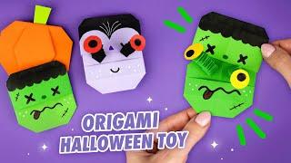 Оригами Игрушка на Хэллоуин | Бумажный Монстр и Вампир | Origami Paper Halloween toy