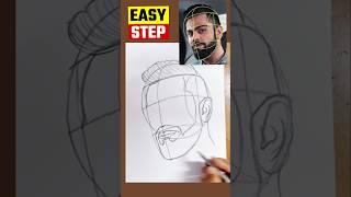 How to draw Virat Kohli Drawing #Drawing