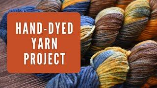 This Beautiful Hand Dyed Yarn is Perfect for a Shawl!