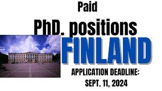 PhD PROGRAMS IN FINLAND, UNIVERSITY OF TURKU 2025