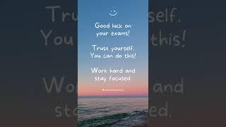 Good luck on your exams! #students #college #university #exam #success #motivation #foryou #quotes