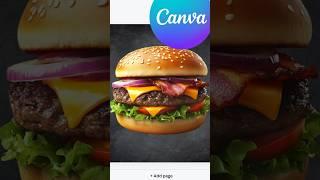 Burger Ad Design in Canva 