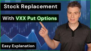 Stock Replacement With Options Strategy  -  Short VXX Example