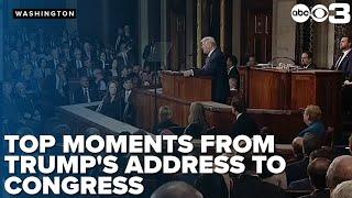 Top moments from President Trump's address to Congress