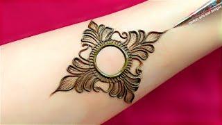 Very beautiful easy stylish arabic mehndi design | Front hand mehndi | mehndi design | mehndi .