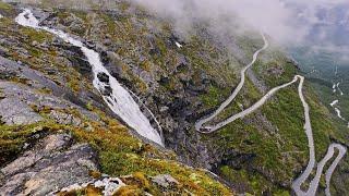 Geiranger to Trollstigen on a Rainy Day | Norway Scenic Drive 4K