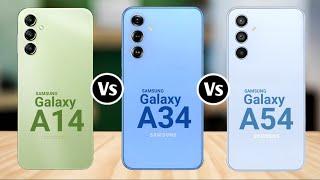 Samsung Galaxy A14 Vs Samsung Galaxy A34 Vs Samsung Galaxy A54 @theprtech