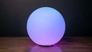 Loftek 12" LED Ball Table Lamp Review: Cool Light Sphere!