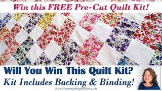 Win this FREE Pre-Cut Quilt Kit! | Lea Louise Quilts Tutorial