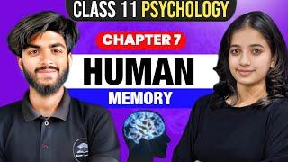 Chapter 7 - Human Memory | Class 11 Psychology One shot