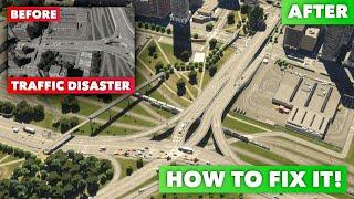 Fixing Traffic on The Most Congested Intersection in my City | Cities Skylines 2 Traffic Fix