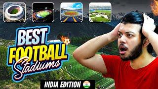 REACTING TO INDIA'S BEST UNIQUE FOOTBALL STADIUMS #indianfootball