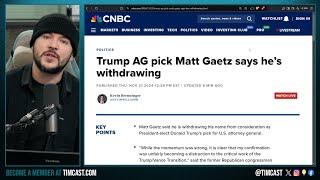 MATT GAETZ WITHDRAWS, Says He WILL NOT Serve As Trump's AG After Unfair Media & Democrat SMEARS