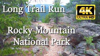 Virtual Trail Run for Treadmill 4K | North Fork and Boundary Trails | Rocky Mountain National Park