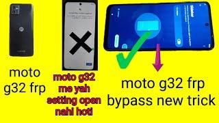 moto g32 frp best solution | moto g32 frp bypass 2024-25 | moto g32 frp android 13-14