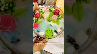 Aqua Flower Candle — an exclusive treasure from House of Aura’s Monthly Drop | Scented Candle | Gift