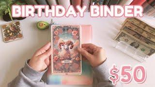  Birthday Binder $50 + NEW Zodiac Birthday Tarot Card Savings Challenges | Dec 2024