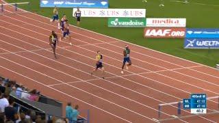 WARHOLM VS BENJAMIN | Zürich Diamond League 2019 - Men's 400m hurdles FINAL