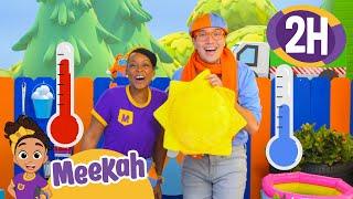 Hot or Cold? A Fun Game with Meekah and Blippi! ️ | 2 HR OF MEEKAH! | Educational Videos for Kids