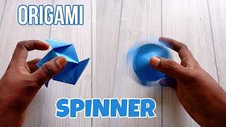 SPINNER ORIGAMI| HOW TO MAKE A SPINNER CRAFT| STEP BY STEP FOLDING| #spinner #origami #tutorial