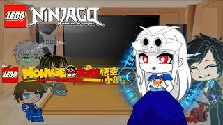 ~Ninjago react to Monkie Kid~Lady Bone Demon~ENG and RUS~Part 3~SHORT~GachaClub~