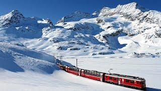 ШВЕЙЦАРИЯ BERNINA EXPRESS  ПОЕЗД ЧЕРЕЗ АЛЬПЫ В ИТАЛИЮ  #travel #жизнь #путешествия #зож