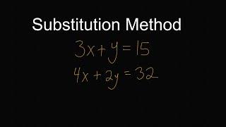 Substitution Method for Systems of Equations