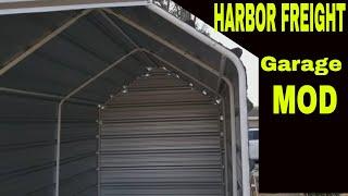 Harbor freight tools portable garage into  Permanent structure