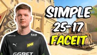 s1mple (25/17) vs FACEIT Ranked (Mirage) VOICE COMMS | Sep 17, 2024 | CS2 POV