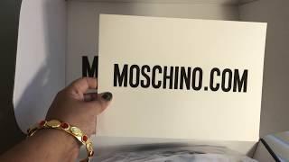Moschino Quilted Shoulder Bag with Logo (RED)