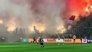 2024-12-21 SV Werder Bremen - 1. FC Union Berlin 4:1 - Pyro Union