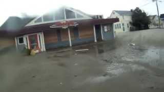 hurricane sandy sea bright NJ (live)
