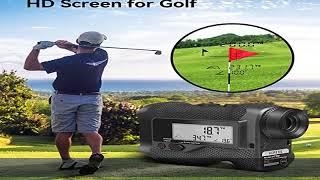 ACPOTEL Golf Laser Range Finder - LCD Display Screen Golf Rangefinder 6X Magnification 750 Yards Ra