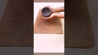 Making bowl using pinch pot technique #art #happiness #pottery #handmade #learning #claycrafts
