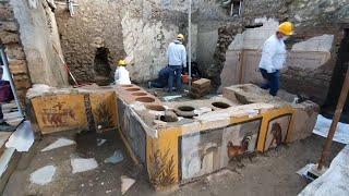 Ancient street food shop discovered in Pompeii excavations