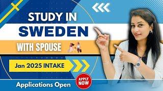 STUDY IN SWEDEN WITH SPOUSE | REQUIREMENT | IELTS | GAP | COST | SWEDEN STUDY VISA | SWEDEN VISA