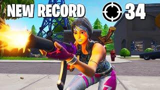 34 Kill Solo Squad **NEW PERSONAL RECORD** Top Controller Player | Fortnite Season 8