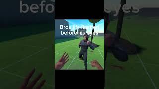 Bros life flash before his eyes #shorts #vr #bonelab #meme