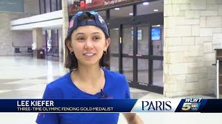 Kentucky fencer Lee Kiefer returns home after winning gold at Paris Olympics