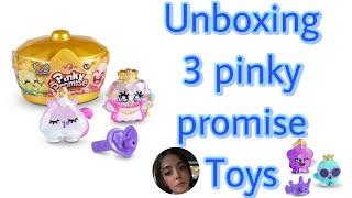 ASMR unboxing  3 pinky promise toys unboxing  no talking video  #pinkypromise #asmr #unboxing