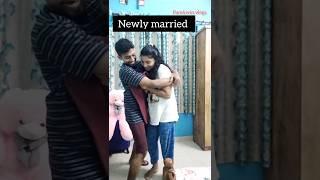 Newly married v/s After 1 year #shorts #funnycouple #couplevlog #comedycouple #malluvlogs