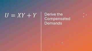 Solve for the Compensated Demands